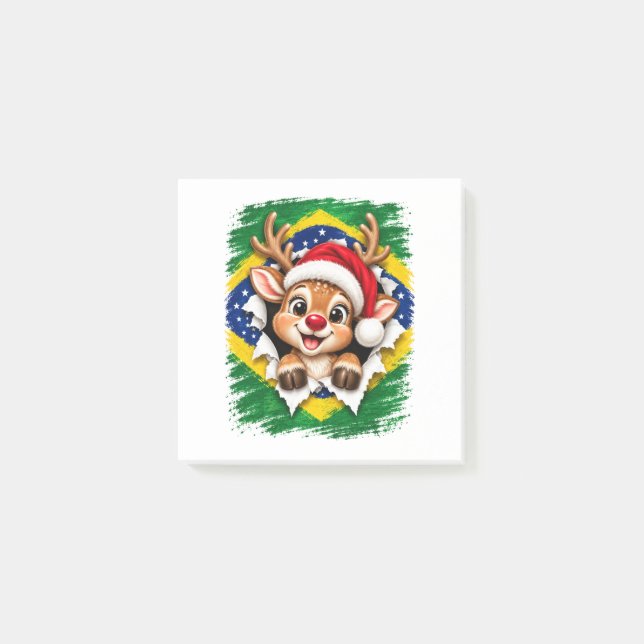 Post-it® Renneau de Noël brésilien (Devant)