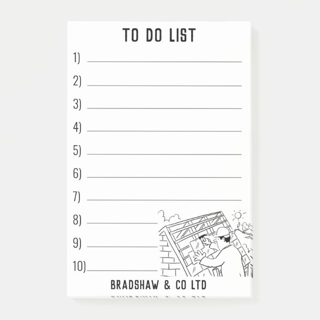 Post-it® Réparation des toitures de toit à PersonaliSe (Devant)