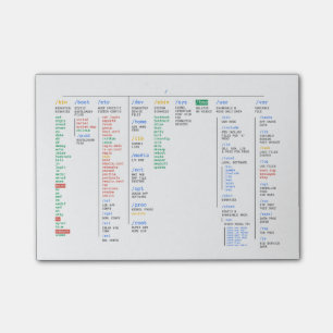 Post-it® Répertoire racine de Linux