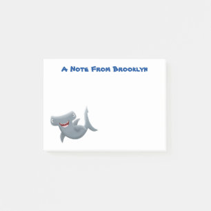 Post-it® Requin marteau de dessin animé mignon drôle