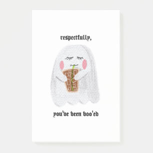 Post-it® Respectueusement, Vous Avez Été Boo'ed Sticky Note
