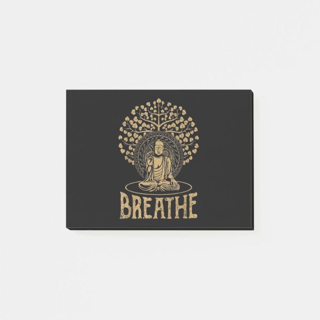 Post-it® Respire l'idée du Bouddha Yoga et méditation (Devant)