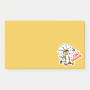 Post-it® Restez bizarre Skateboard Daisy