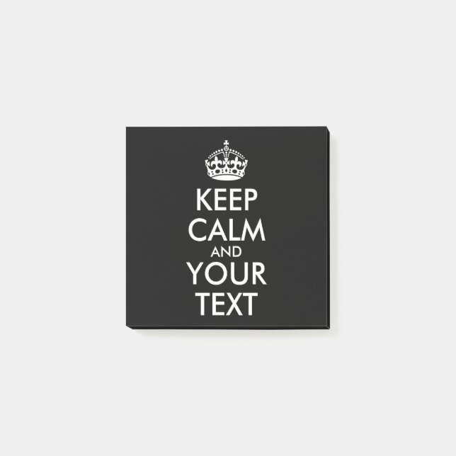 Post-it® Restez calme et continuez - Créez votre propre (Devant)