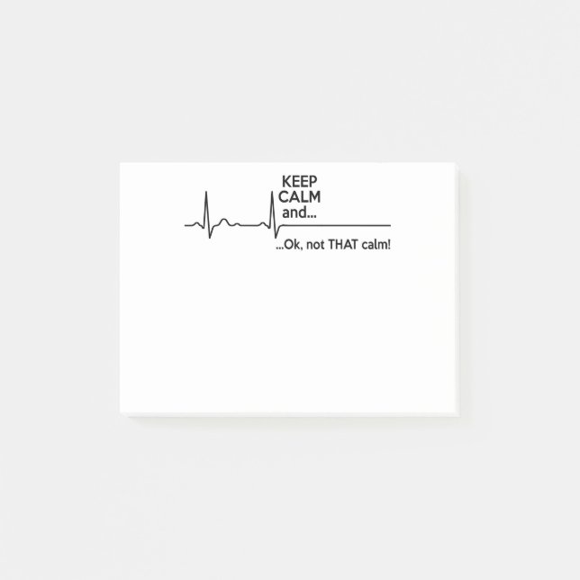 Post-it® Restez Calme Et Ok Pas Si Calme (Devant)