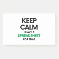 Restez calme J'ai une feuille de calcul pour ça - 