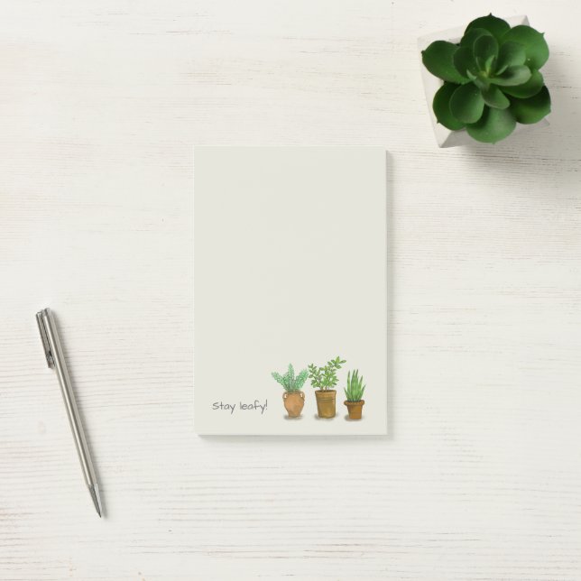 Post-it® Restez feuillus, pour les amoureux des plantes (Bureau)