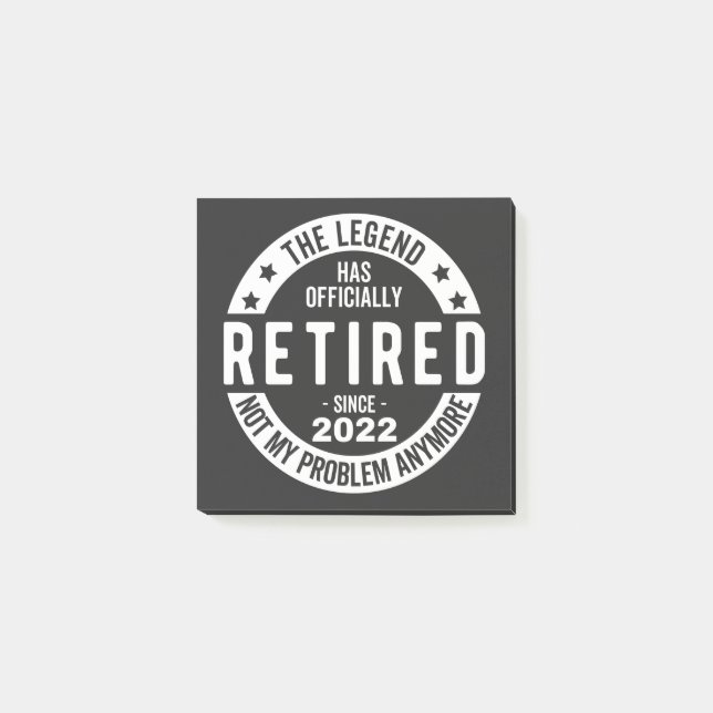 Post-it® Retired (Devant)