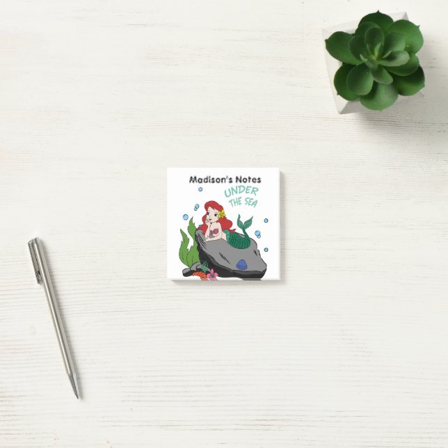 Post-it® Retour à l'école avec sirènes et mer (Bureau)