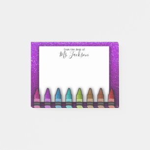 Post-it® Retour à l'école Parties scintillant arc-en-ciel d