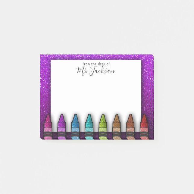 Post-it® Retour à l'école Parties scintillant arc-en-ciel d (Devant)