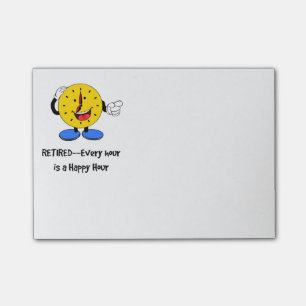 Post-it® Retraité: chaque heure est une heure heureuse (Hor