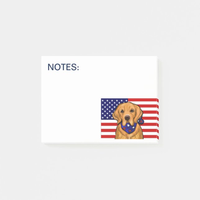 Post-it® Retriever doré (Devant)