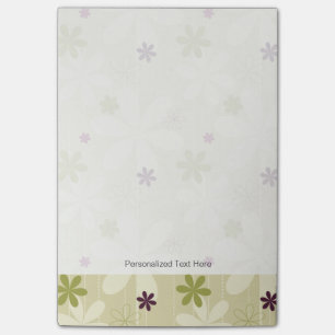 Post-it® Rétro arrière - plan floral