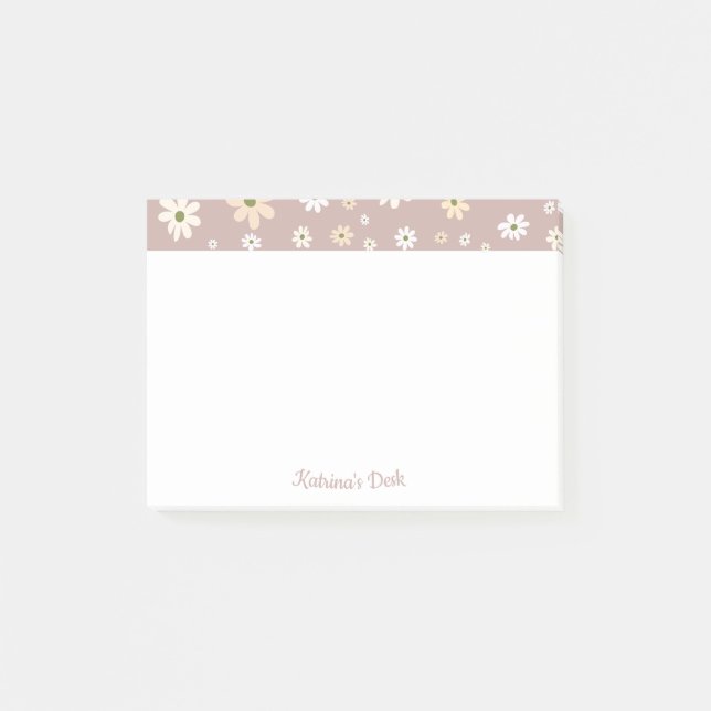 Post-it® Retro Daisy motif floral Personnalisé (Devant)