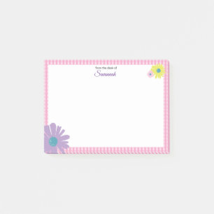 Post-it® Retro Daisy Rose Illustré