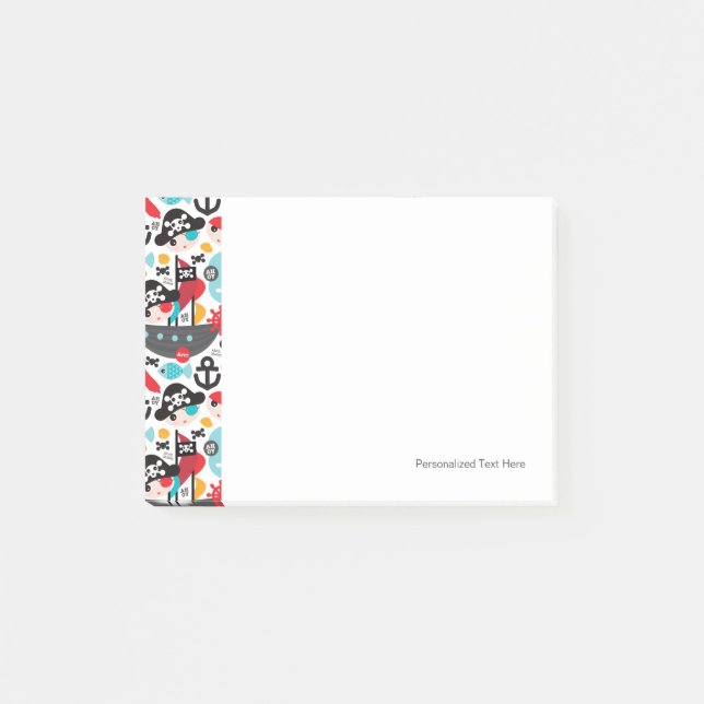 Post-it® Rétro navigation d'illustration de pirates (Devant)