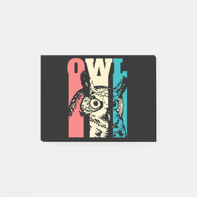 Post-it® Retro Owl (Devant)