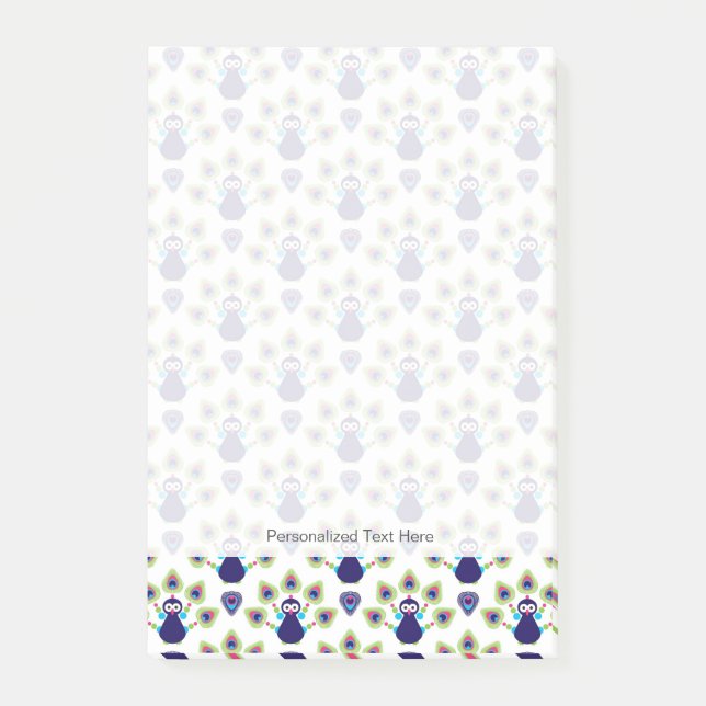 Post-it® rétro paon exotique de l'Inde (Devant)