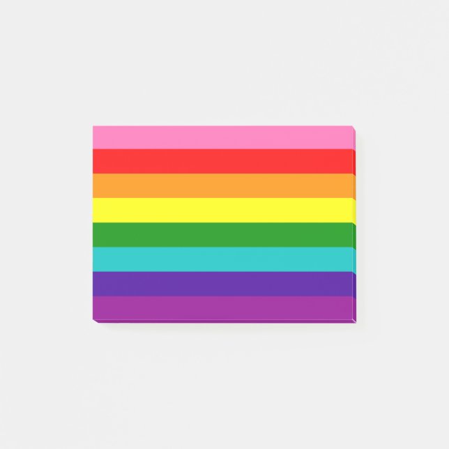 Post-it® Retro Rainbow 8 Pride (Devant)