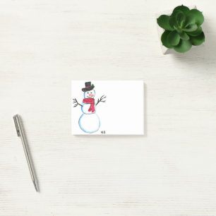 Post-it® Retro Snowman Noël hiver Vintages vacances
