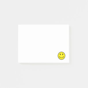 Post-it® Rétros notes de Courrier-it® de sourire de jaune