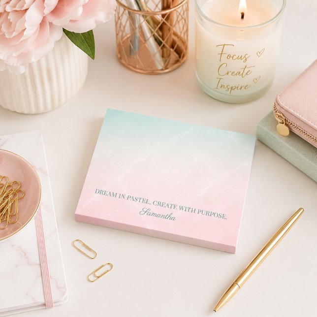 Post-it® Rêver en pastel, créer avec un but  (Créateur téléchargé)
