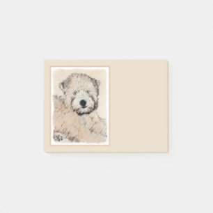 Post-it® Revêtu doux Roue Peinture Terrier Art original