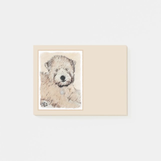 Post-it® Revêtu doux Roue Peinture Terrier Art original (Devant)