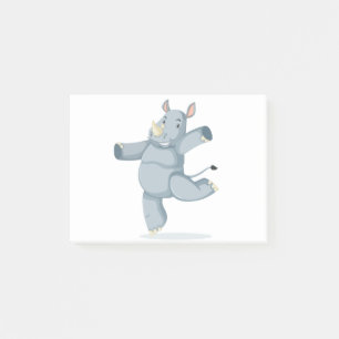 Post-it® Rhinocéros mignon de danse