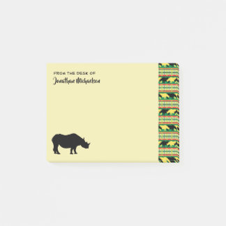 Post-it® Rhinoceros Safari Motif de tissage personnalisé