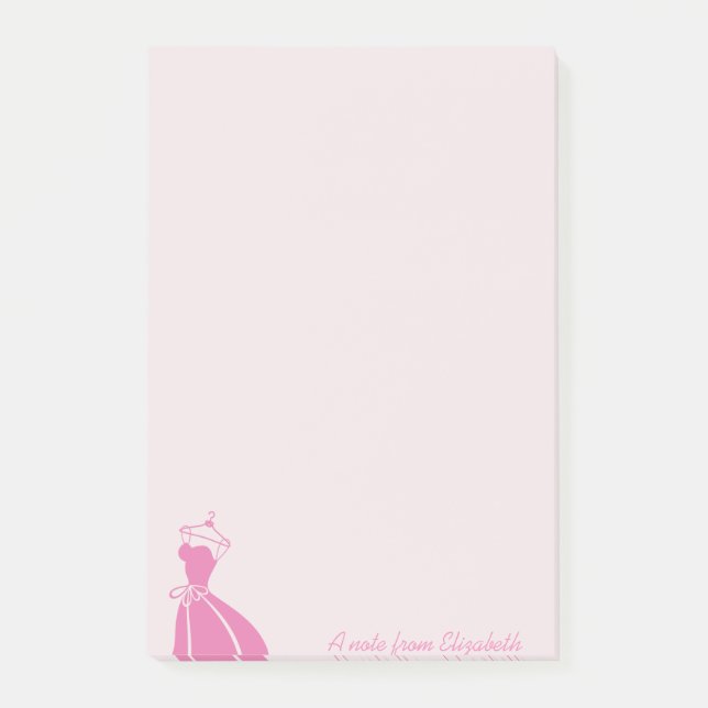 Post-it® Robe Fille Cool - Personnalisée (Devant)