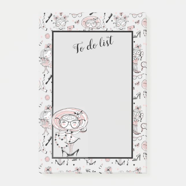 Post-it® Robe fille mignonne (Devant)