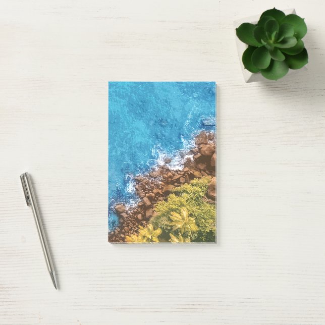 Post-it® Rochers dans la mer, vue au-dessus 1 (Bureau)