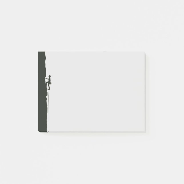 Post-it® Rock Climbing Mountain Climber Silhouette (Devant)