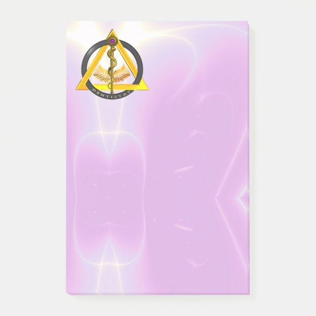 Post-it® RODE DU SYMBOLE DENTISTE ASCLEPIUS, lilas (Devant)