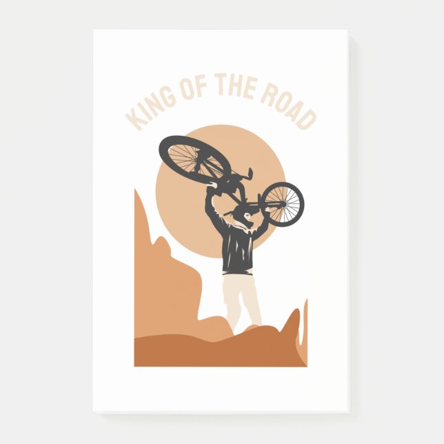 Post-it® Roi du Monde - Cool à vélo (Devant)