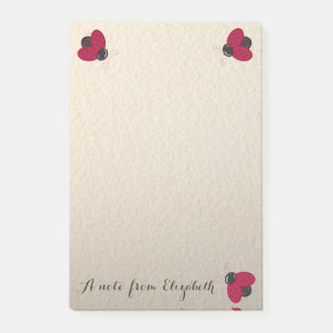 Post-it® Romantique Cute Lovely Stylé, Ladybugs