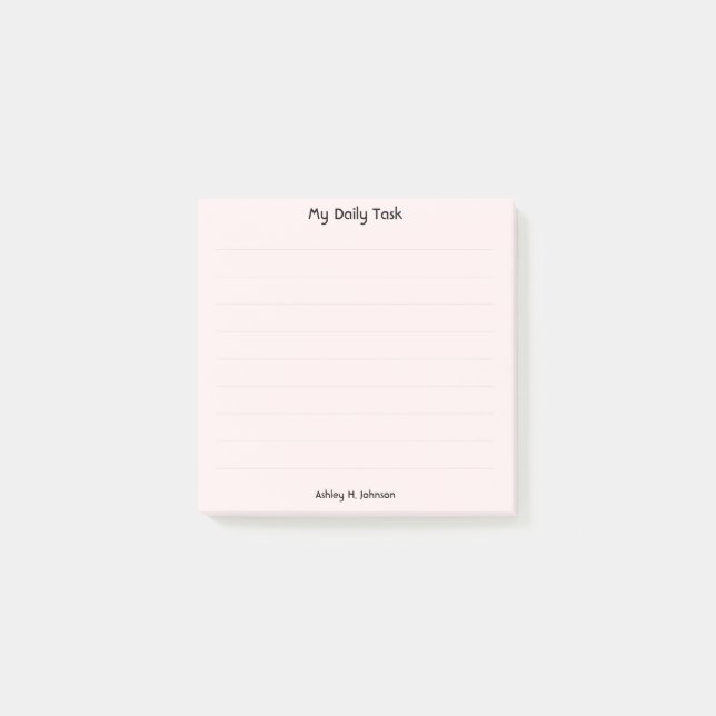 Post-it® rose (Devant)