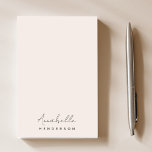 Post-it® Rose clair monogramme | Minimaliste moderne Femini<br><div class="desc">Un design simple et élégant monogramme personnalisé avec une typographie manuscrite minimaliste moderne associée à une typographie en bloc en noir sur un élégant arrière - plan rose pastel. Le nom monogramme peut être facilement personnalisé pour rendre un design aussi unique que vous êtes! Le cadeau ou accessoire parfaitement personnel...</div>