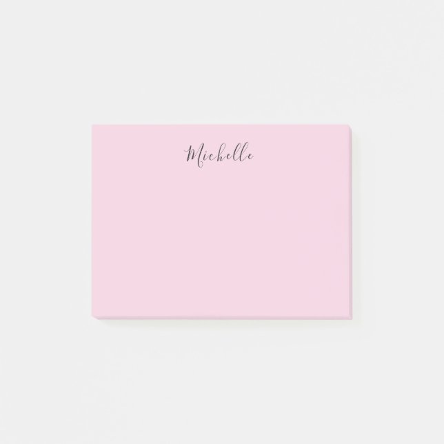 Post-it® Rose Clair Professionnel Écriture Manuscrite Class (Devant)