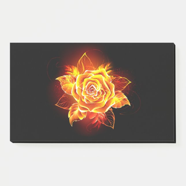 Post-it® Rose de feu en fleurs (Devant)