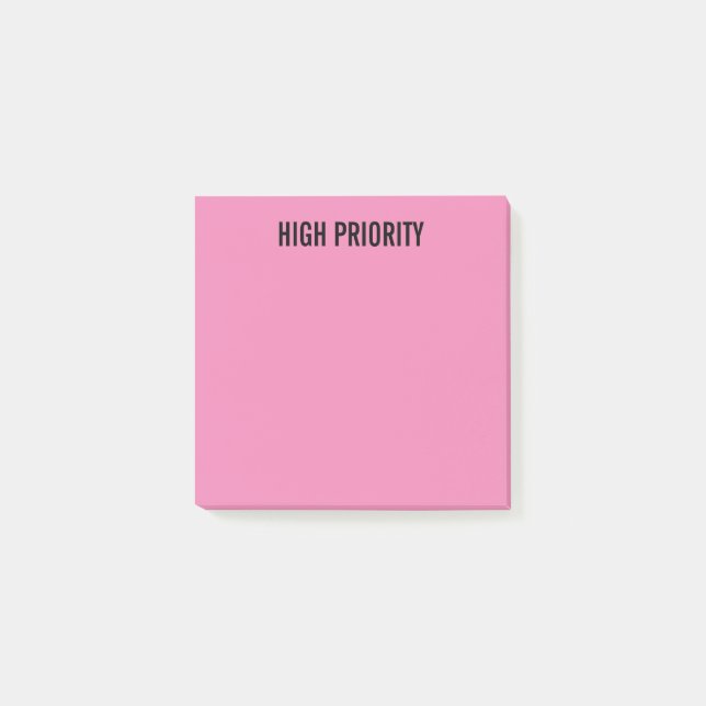 Post-it® Rose de haute priorité pré-étiqueté (Devant)