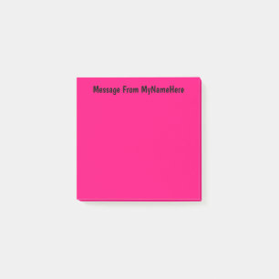 Post-it® Rose de nom personnalisé