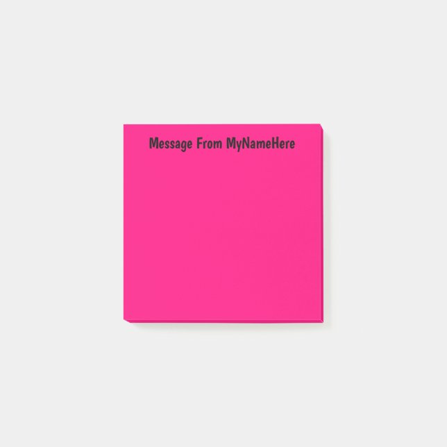 Post-it® Rose de nom personnalisé (Devant)