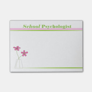 Post-it® Rose de psychologue d'école et notes collantes