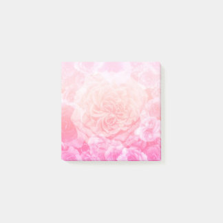 Post-it® Rose en pastel Ombre floral