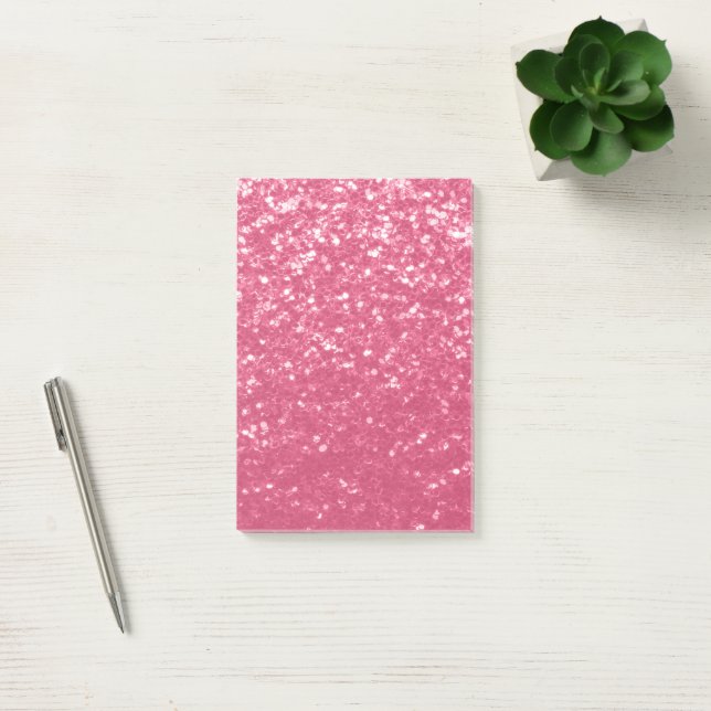 Post-it® Rose faux scintillant léger rose pâle (Bureau)