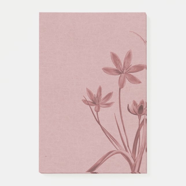 Post-it® Rose floral (Devant)