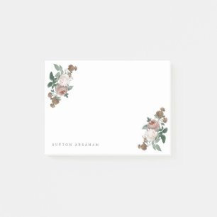 Post-it® Rose Florale Vintage Rose Pâle